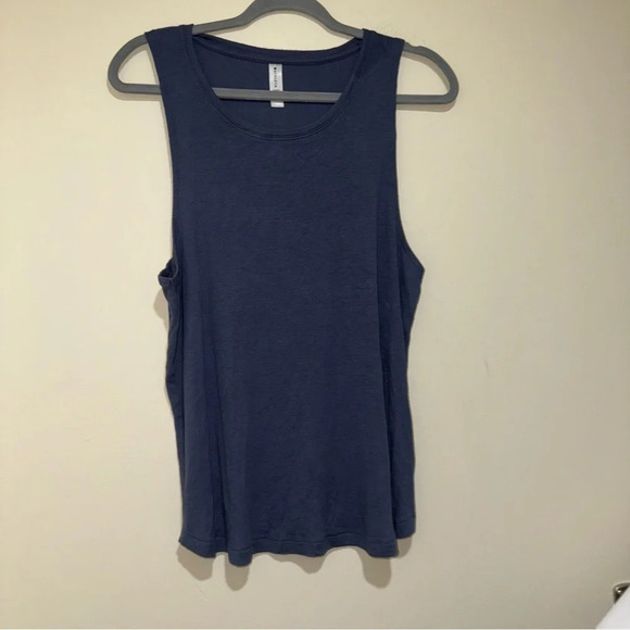 Women’s Athleta Brand Navy Blue Sporty Active Yoga Golf Gym Soft Tank Top Size M - Picture 3 of 13